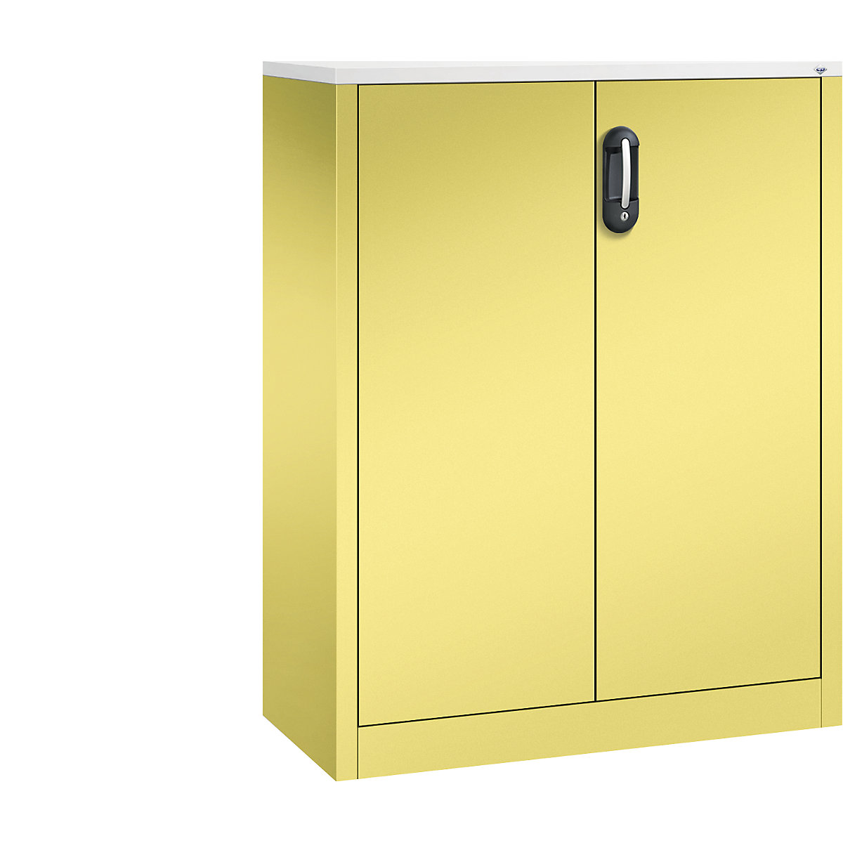 Bočná skrinka na spisy ACURADO – C+P, 3 výšky zakladačov, v x š x h 1200 x 930 x 400 mm, sírová žltá / sírová žltá-21