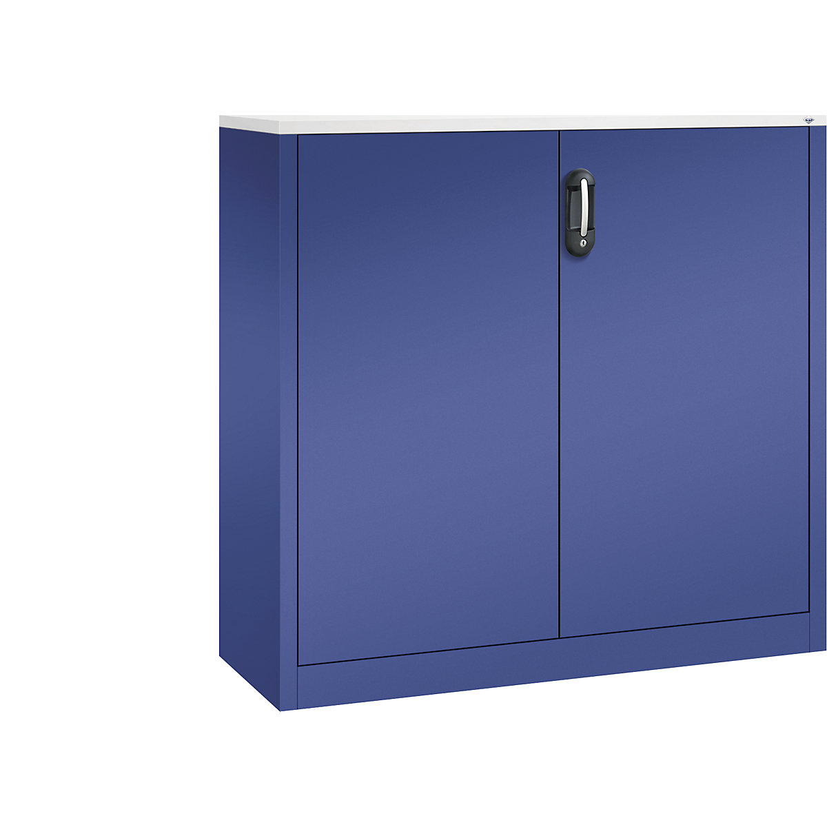Bočná skrinka na spisy ACURADO – C+P, 3 výšky zakladačov, v x š x h 1200 x 1200 x 400 mm, lapisová modrá / lapisová modrá-20