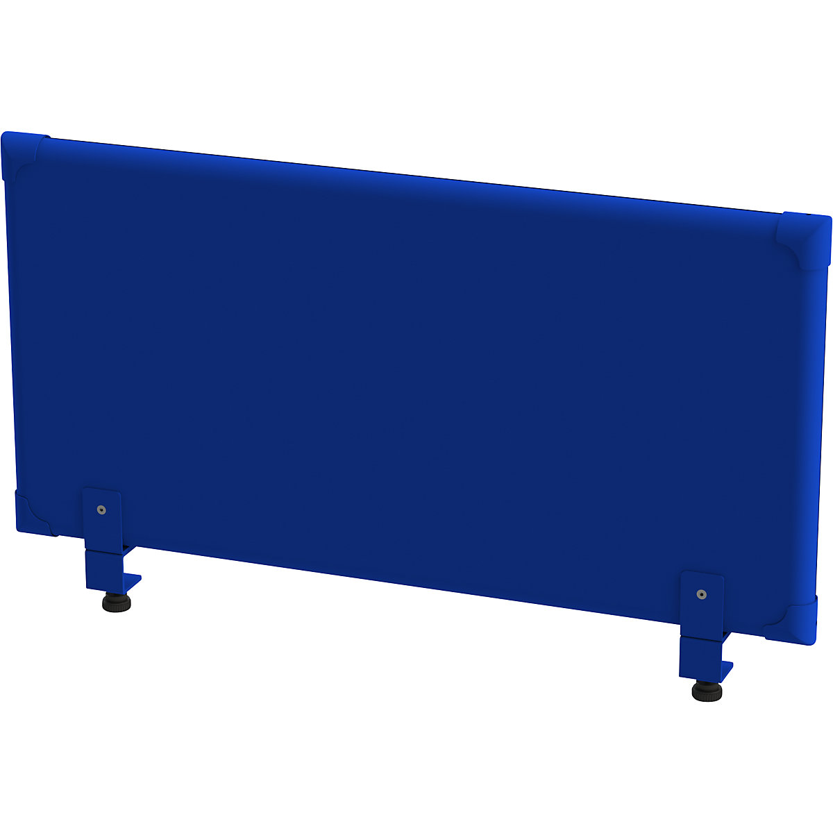 Akustický stolový nadstavcový panel – eurokraft pro, výška 450 mm, šírka 1000 mm, modrá-2