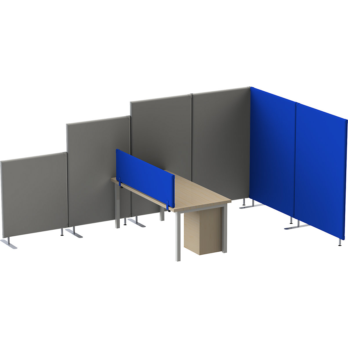 Akustický stolový nadstavcový panel – eurokraft pro (Zobrazenie produktu 17)-16
