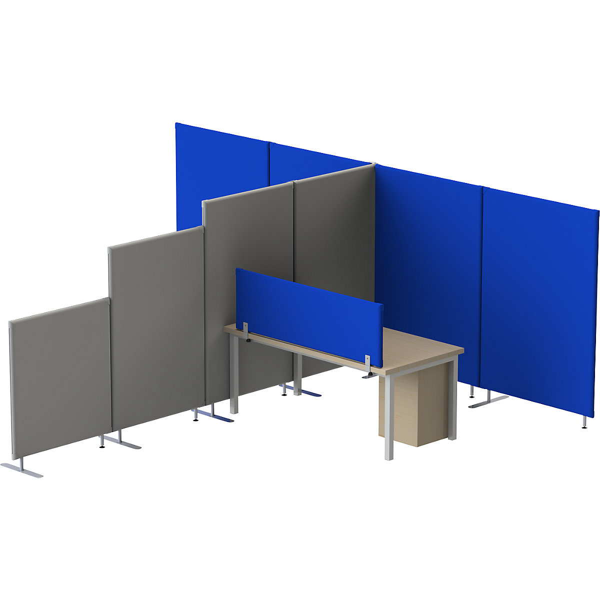 Akustický stolový nadstavcový panel – eurokraft pro (Zobrazenie produktu 15)-14