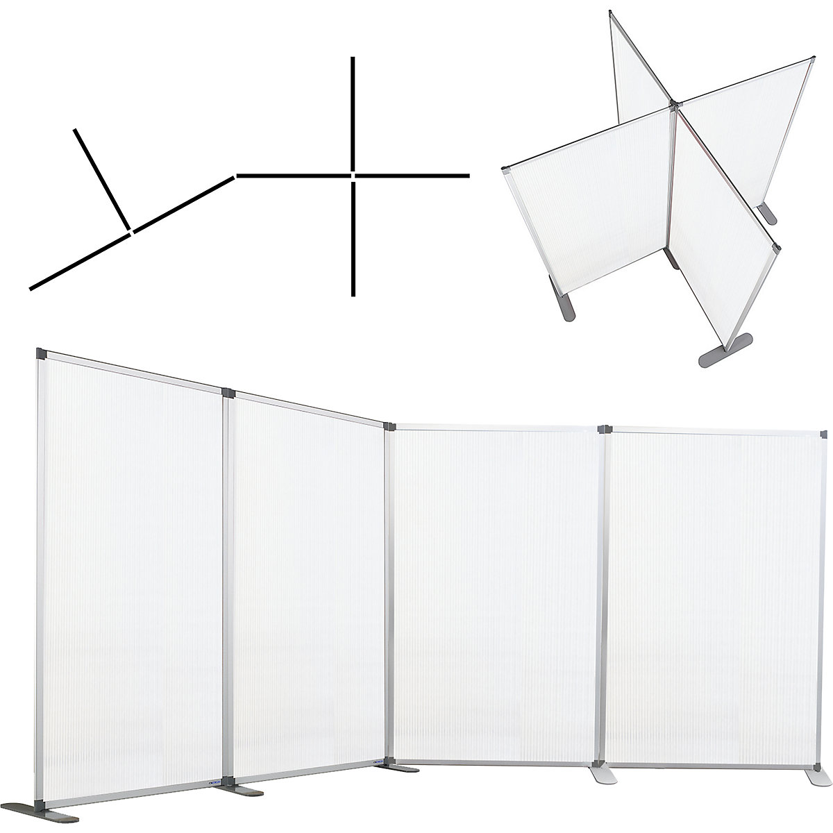 Modulárna deliaca stena, transparentná (Zobrazenie produktu 8)-7