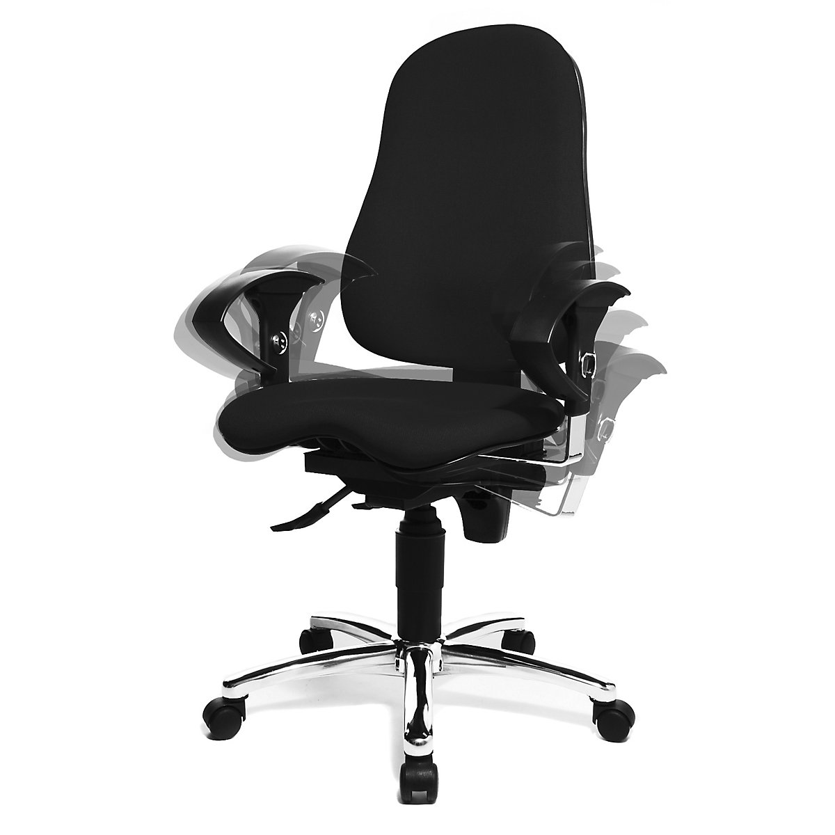 Kancelárska otočná stolička SITNESS 10 – Topstar (Zobrazenie produktu 5)-4