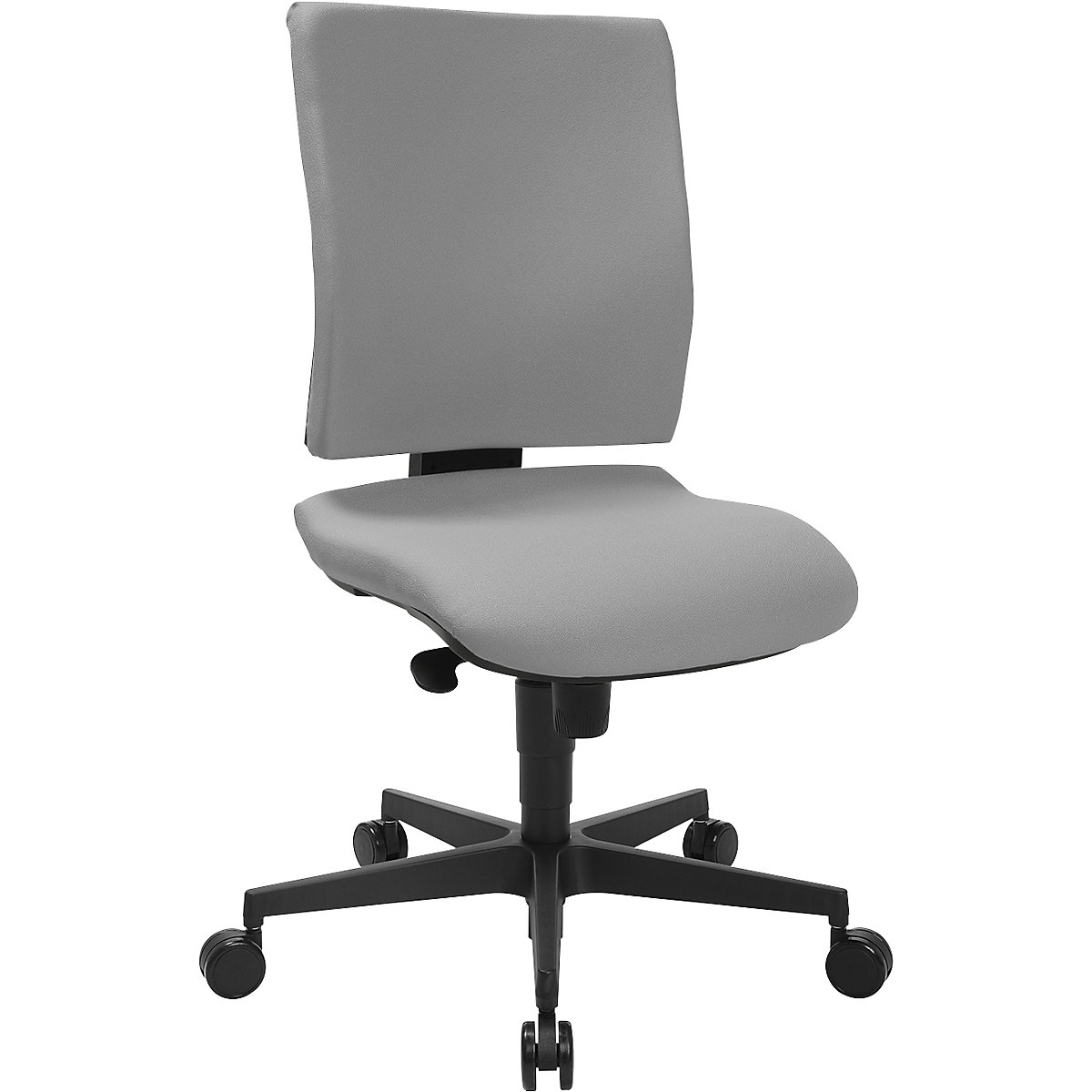 Kancelárska otočná stolička SYNCRO CLEAN – Topstar, látkový poťah antibakteriálny, svetlošedá-11