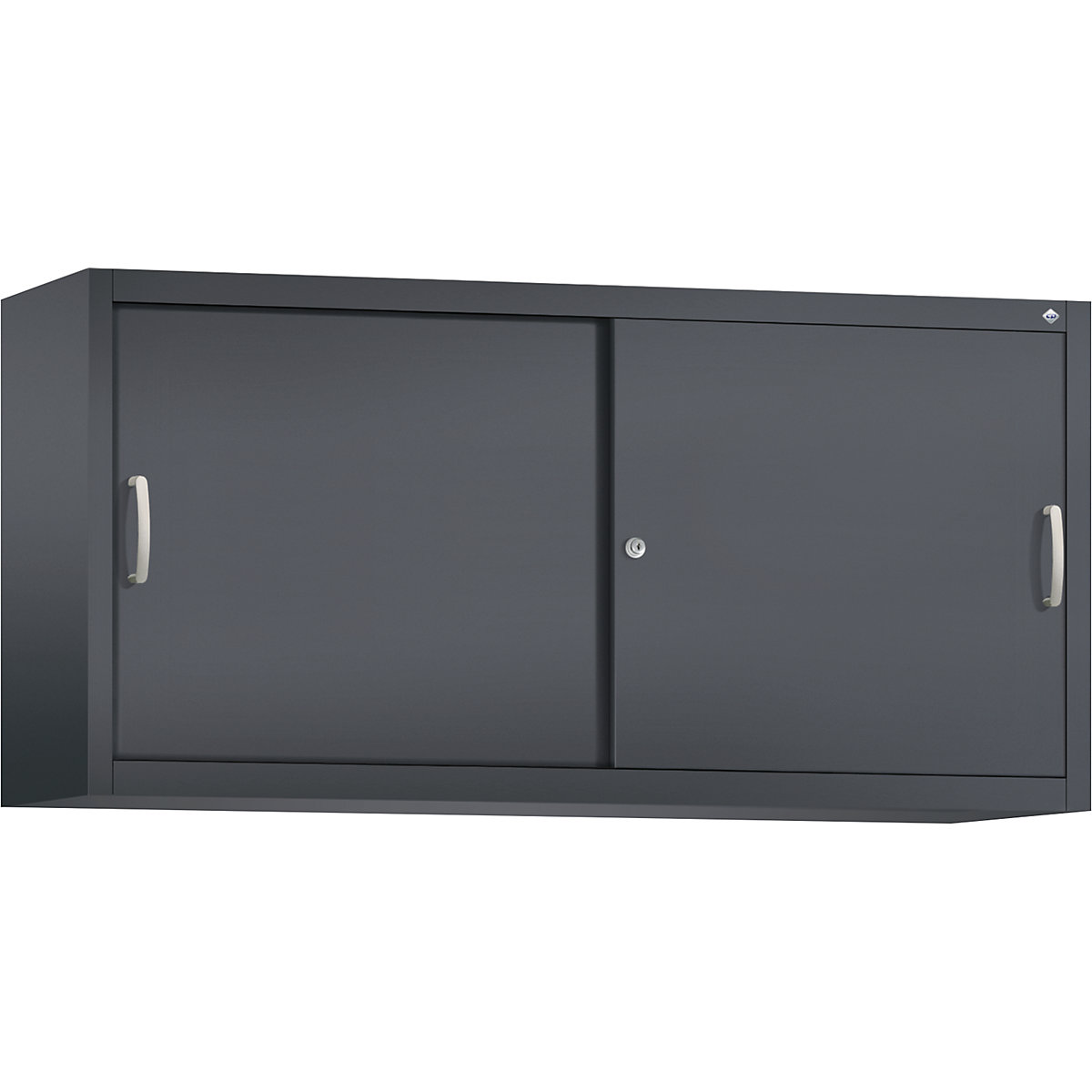 ACURADO nadstavbová skriňa s posuvnými dverami – C+P, 2 police, v x š x h 790 x 1600 x 400 mm, čiernošedá-22