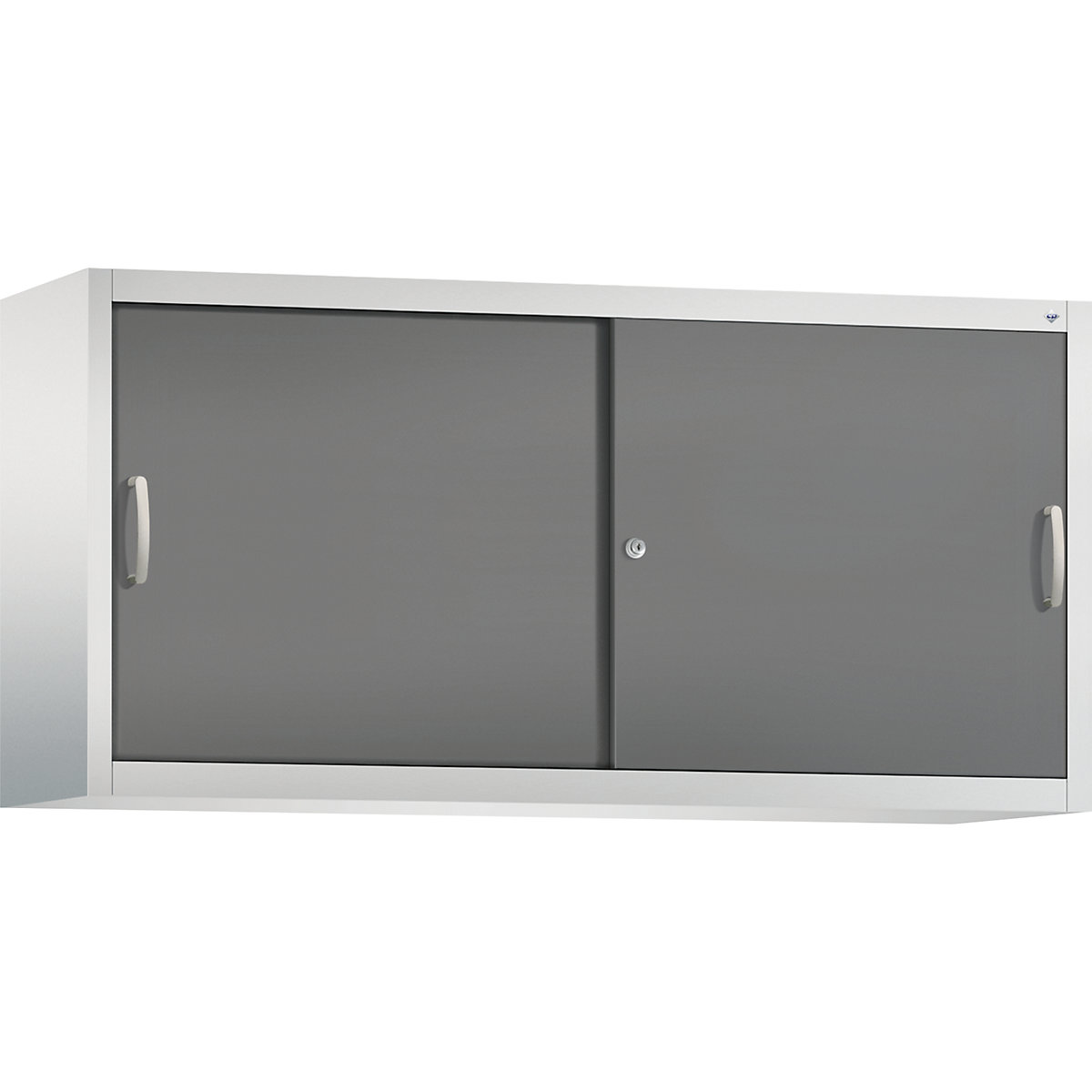ACURADO nadstavbová skriňa s posuvnými dverami – C+P, 2 police, v x š x h 790 x 1600 x 400 mm, svetlošedá / vulkánová šedá-13