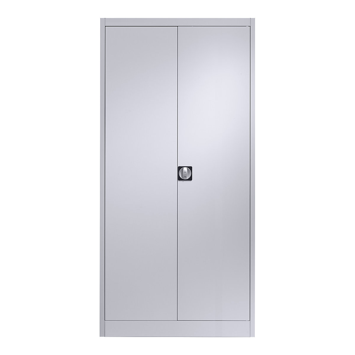Oceľová skriňa s krídlovými dverami – mauser, 4 police, hĺbka 600 mm, strieborná-6