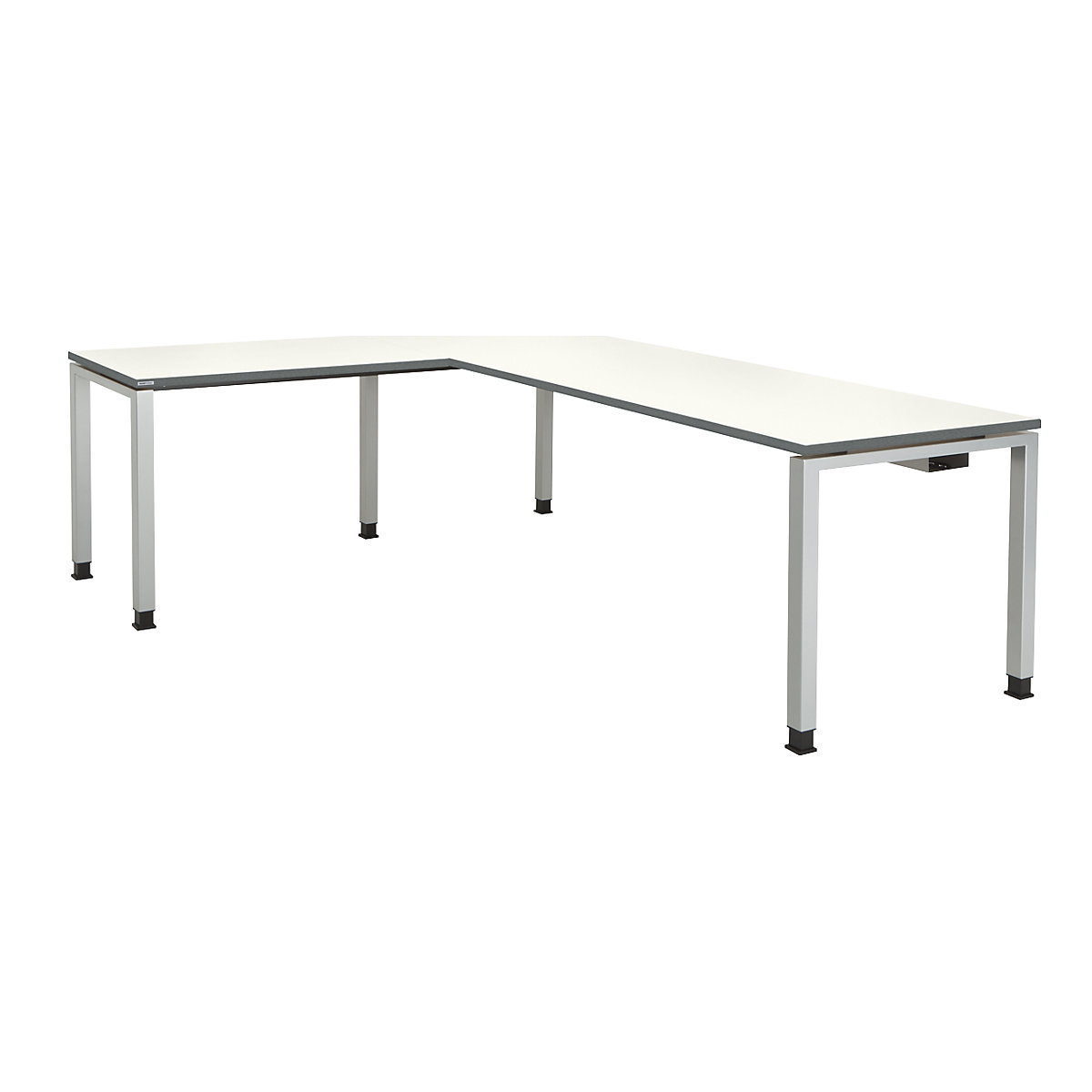 Písací stôl, prepojený, tvar nohy štvorcová/pravouhlá rúrka – mauser