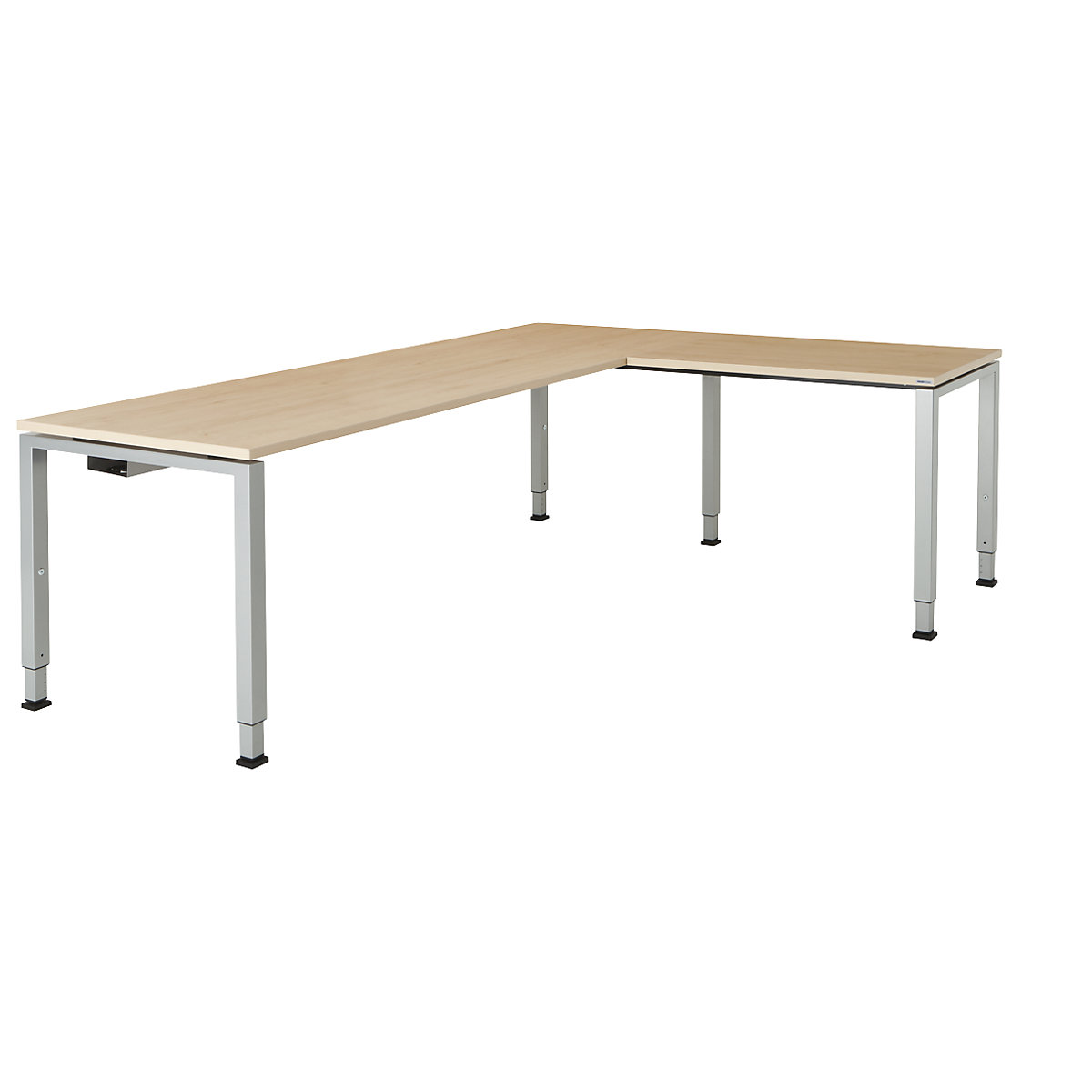 Písací stôl, prepojený, tvar nohy štvorcová/pravouhlá rúrka - mauser