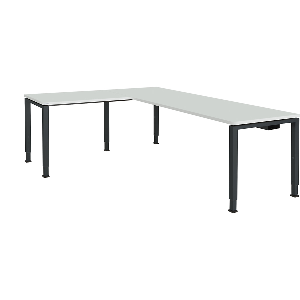 Písací stôl, prepojený, tvar nohy štvorcová/pravouhlá rúrka – mauser