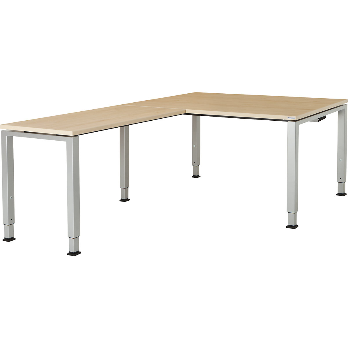 Písací stôl, prepojený, tvar nohy štvorcová/pravouhlá rúrka - mauser
