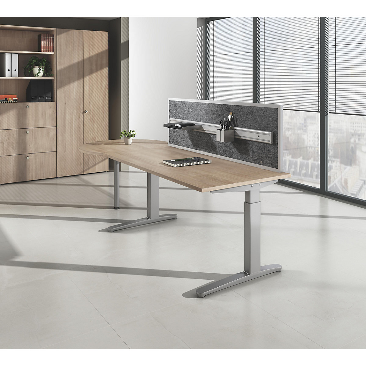 Písací stôl s podstavcom s C-nohami ANNY – eurokraft pro (Zobrazenie produktu 5)-4