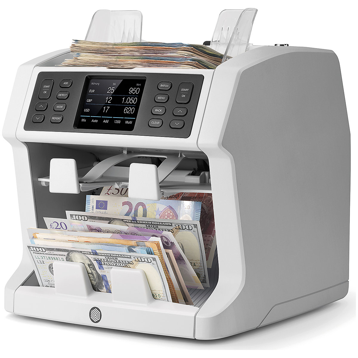 Geldtelmachine voor ongesorteerde telling met sorteerfunctie – Safescan (Productafbeelding 2)-1