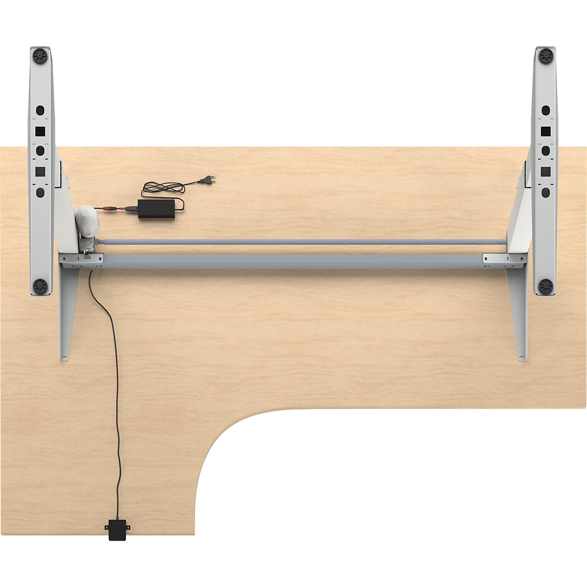 Bureau Venla, elektrisch in hoogte verstelbaar – eurokraft basic (Productafbeelding 6)-5