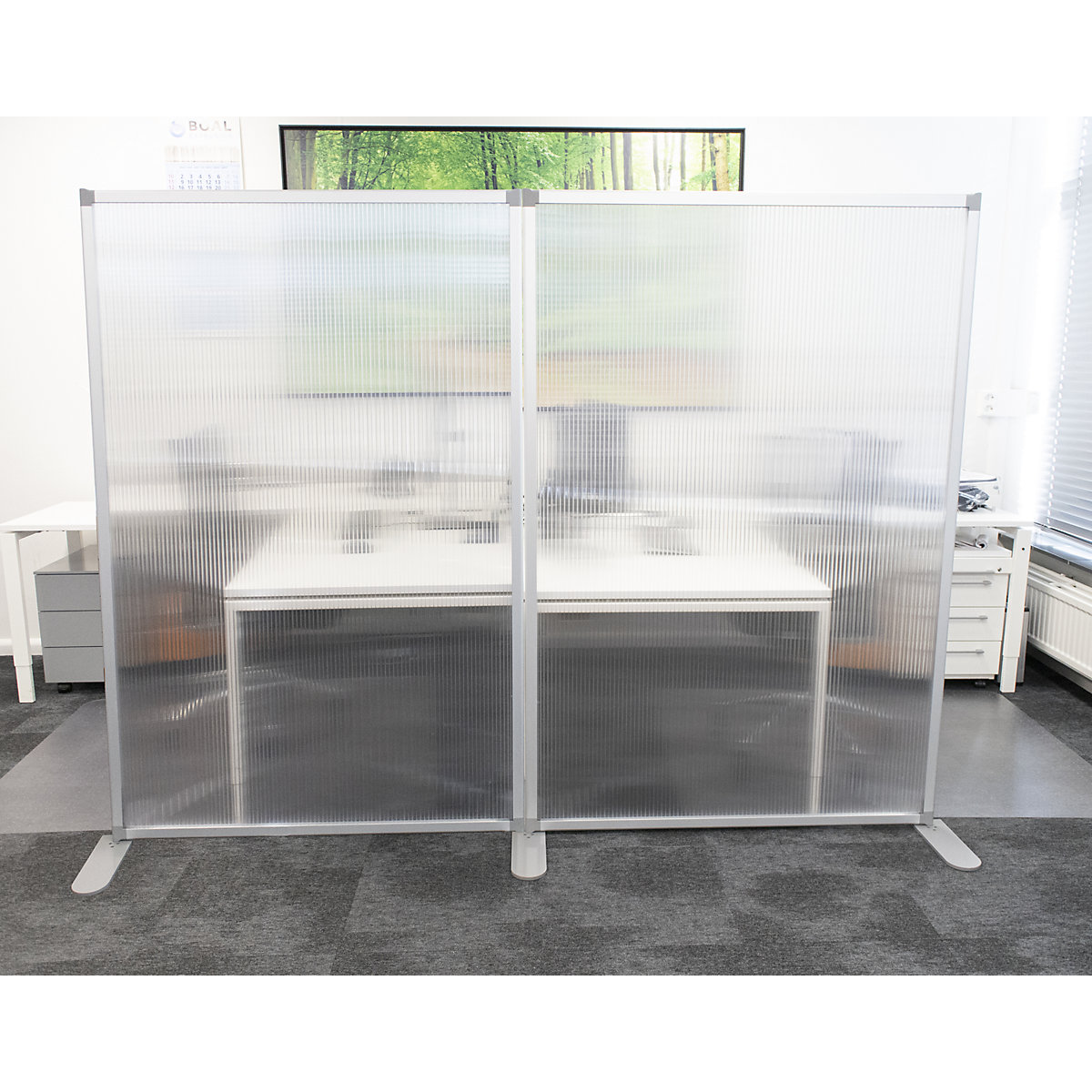 Modulaire scheidingswand, transparant – SMIT VISUAL (Productafbeelding 3)-2