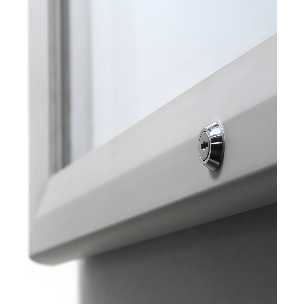 Vitrinekast, aluminium frame, voor binnen- en buitentoepassing – eurokraft pro (Productafbeelding 7)-6