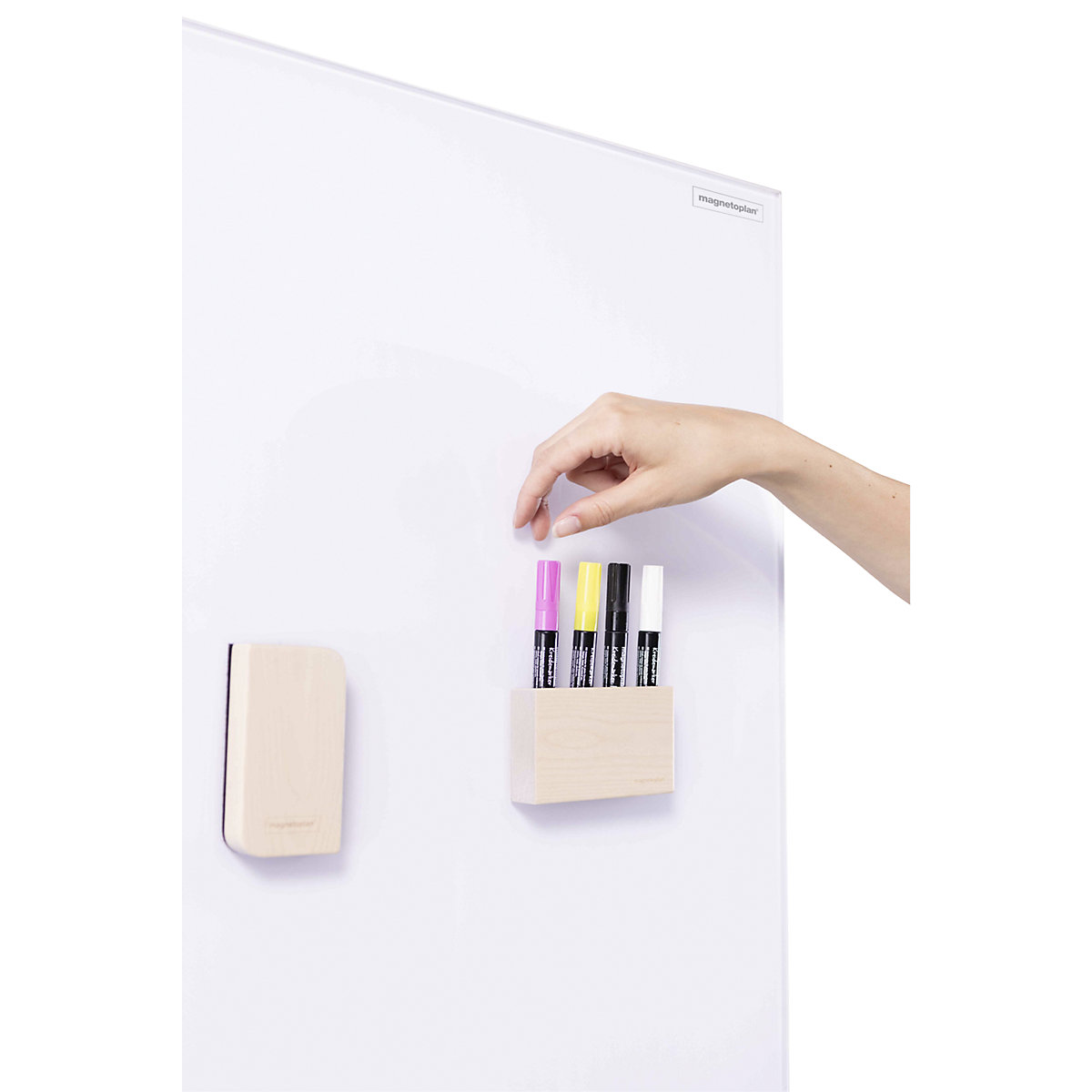 Design-glasbord, mobiel – magnetoplan (Productafbeelding 12)-11