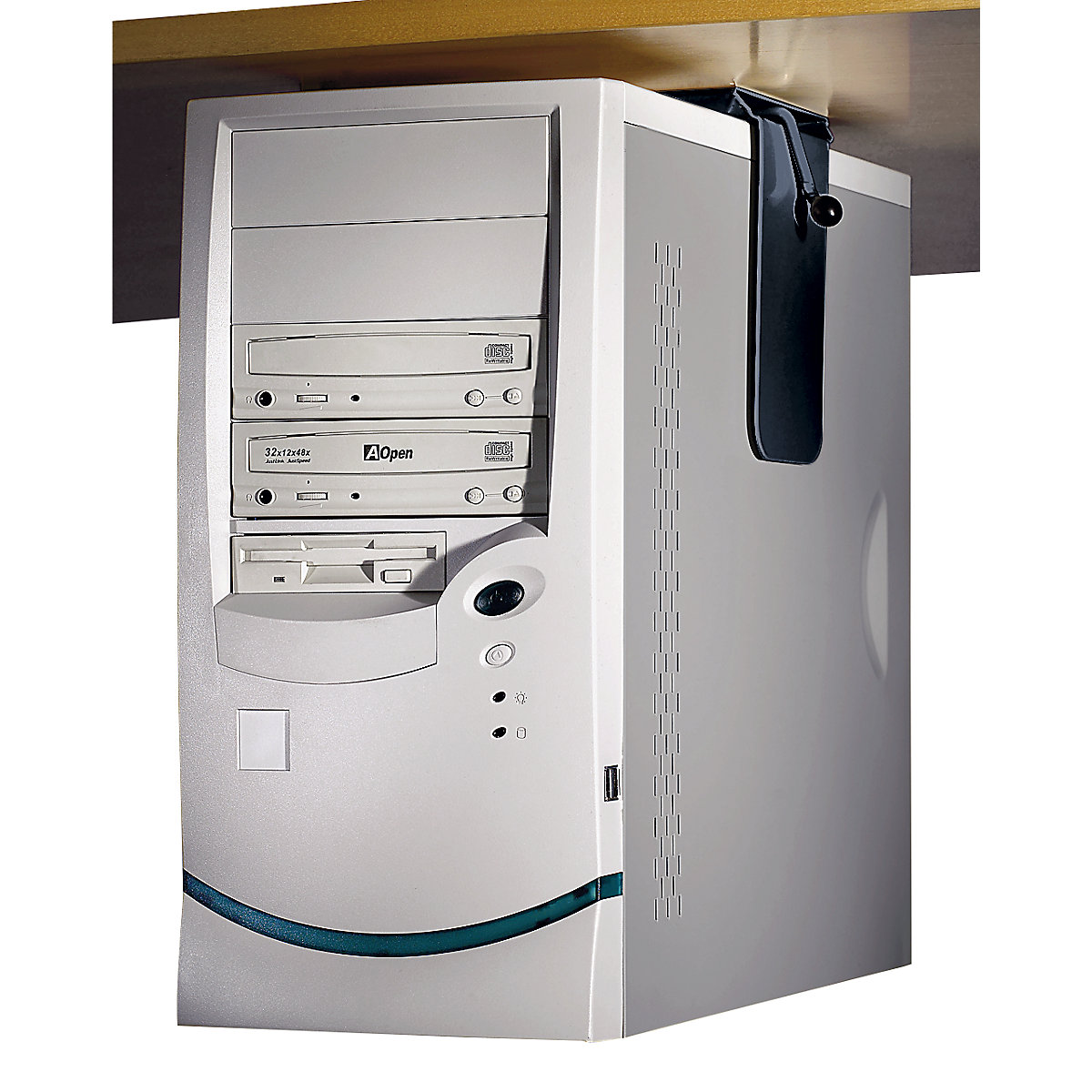 Cpu-houder voor montage onder tafelblad &ndash; Twinco