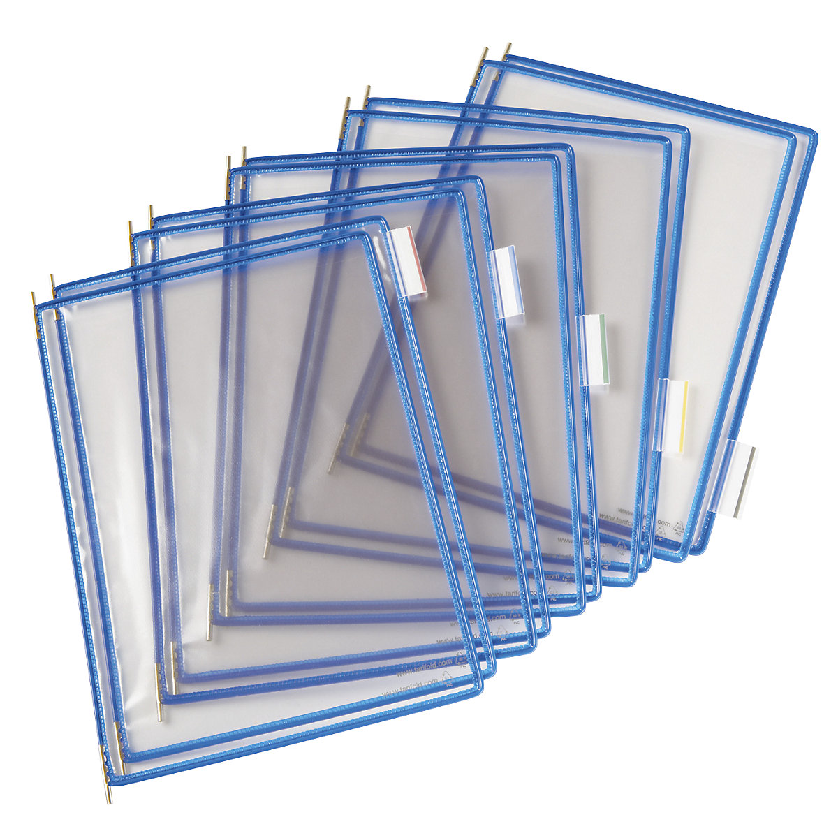 Transparante zichtmap – Tarifold, VE = 10 stuks, voor A4, blauw, vanaf 3 VE-5