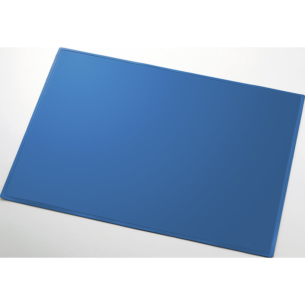 Bureau-onderlegger – helit, b x d = 530 x 400 mm, VE = 5 stuks, blauw, achterzijde schuimfolie-3