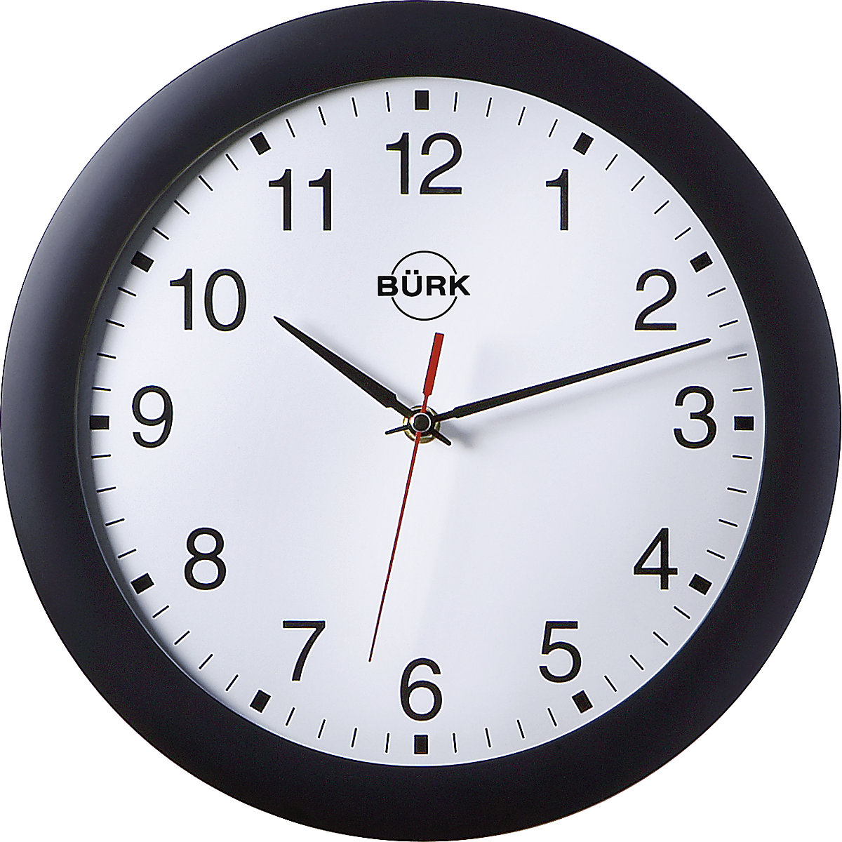 Wandklok van ABS kunststof 300 mm kwartsuurwerk kaiserkraft