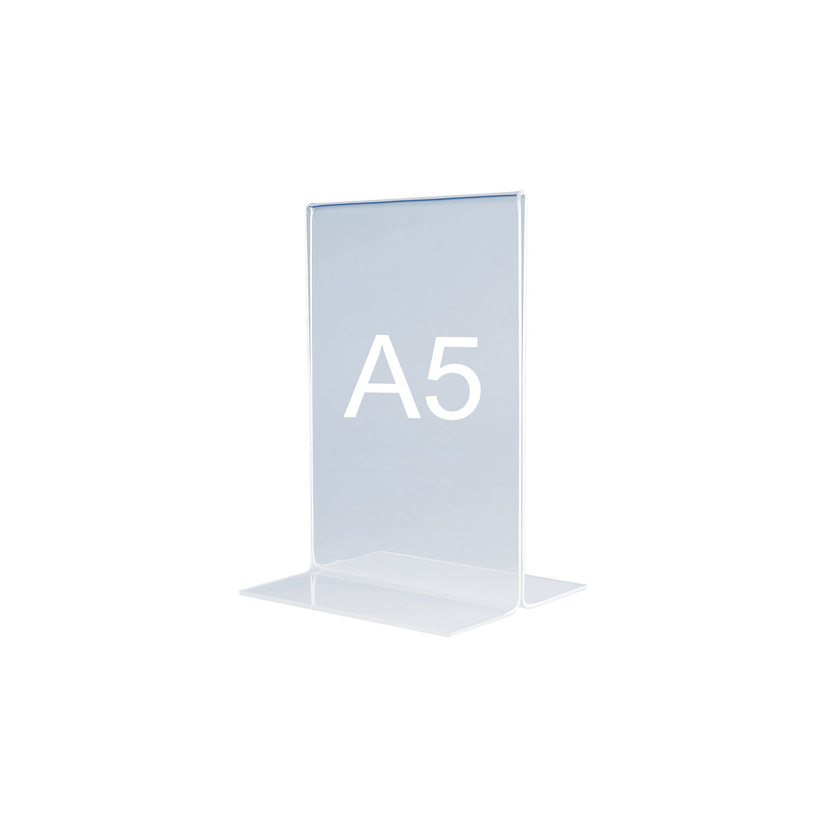 Tafelstandaard – magnetoplan, recht, polystyreen, formaat A5 staand, VE = 4 stuks-3
