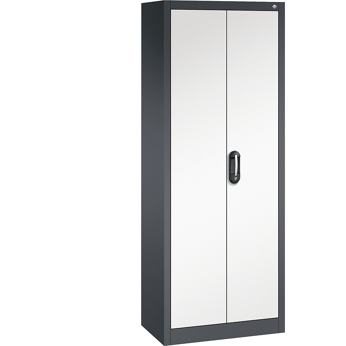 ACURADO universele kast – C+P, b x d = 700 x 400 mm, zwartgrijs/zuiver wit-28