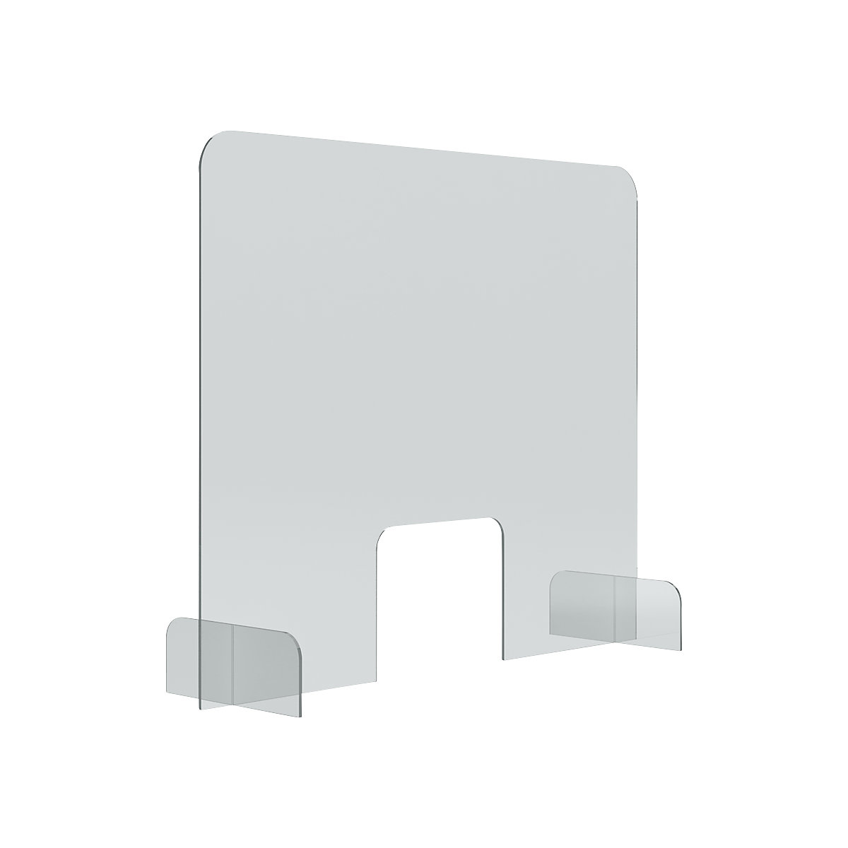 Balie- en tafelstandaard – magnetoplan, acrylglas, transparant, 5 mm dik, h x b x d = 670 x 845 x 240 mm, vanaf 5 stuks-6