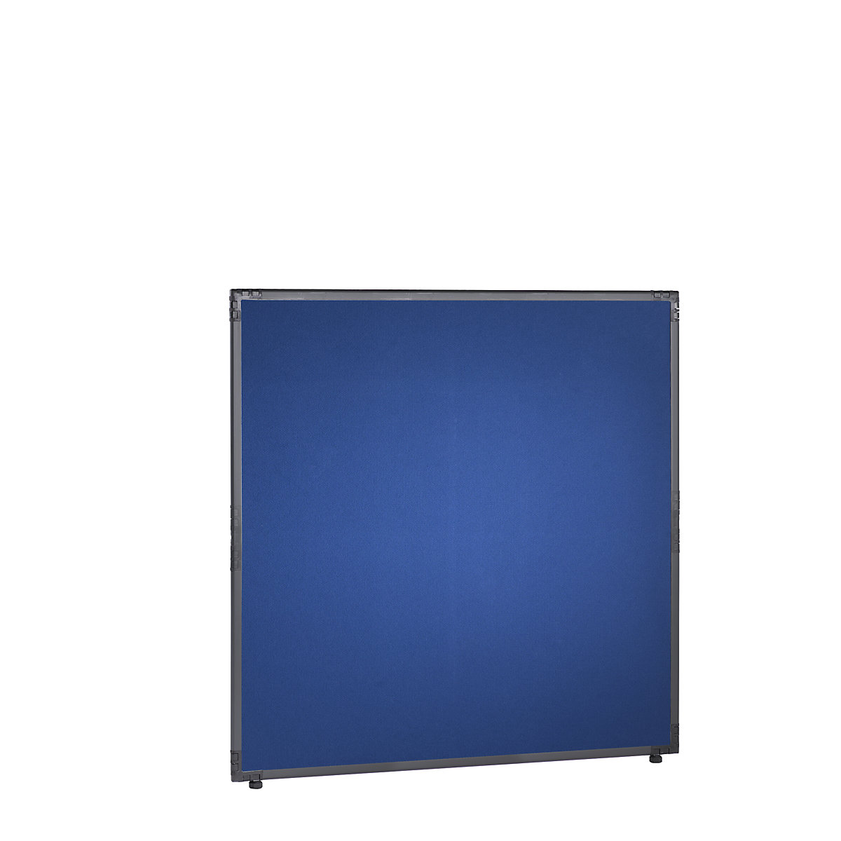 Scheidingswand, vilt, frame leigrijs, blauw, h x b = 1300 x 1300 mm-15