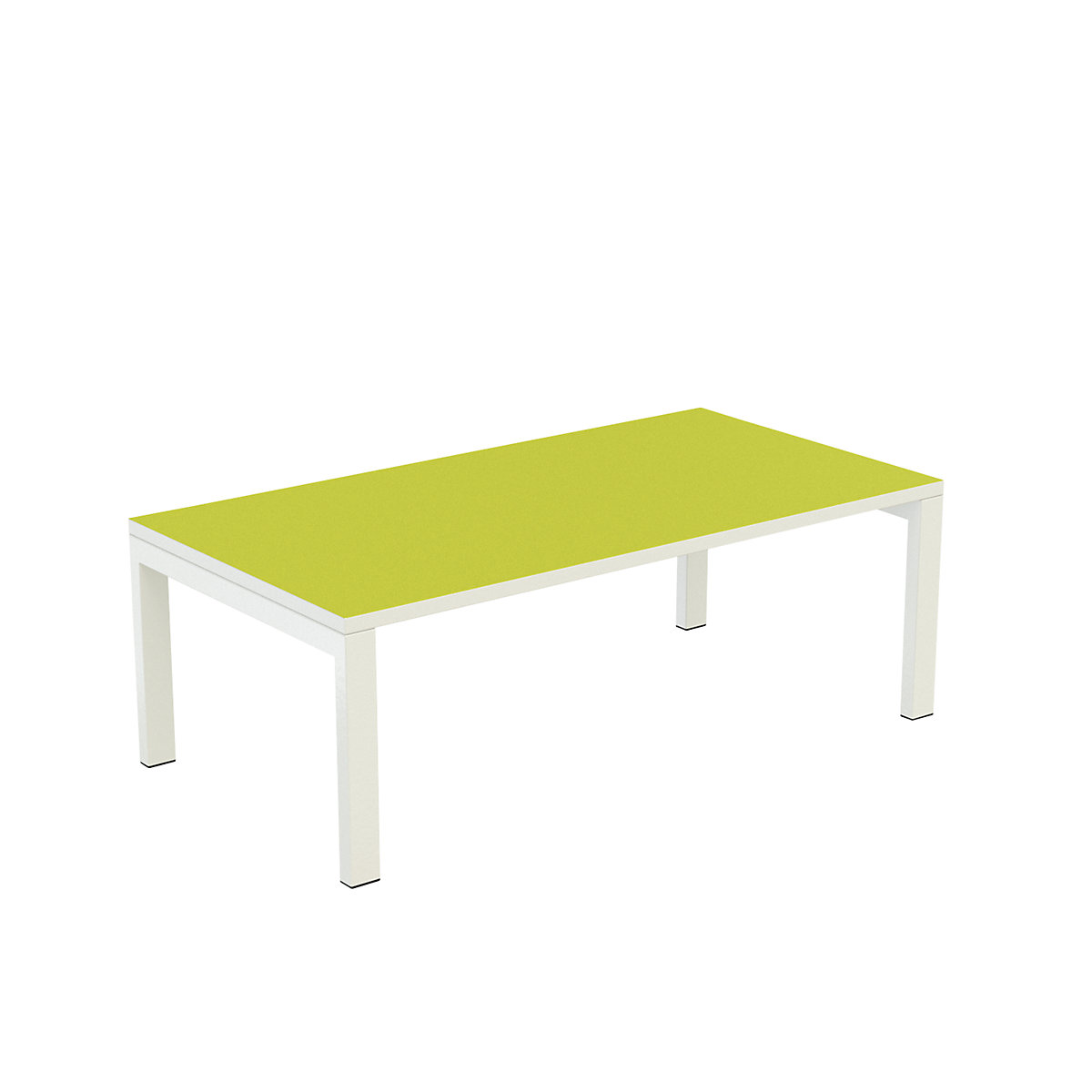 Bijzettafel easyDesk® – Paperflow, h x b x d = 400 x 1140 x 600 mm, groen-7