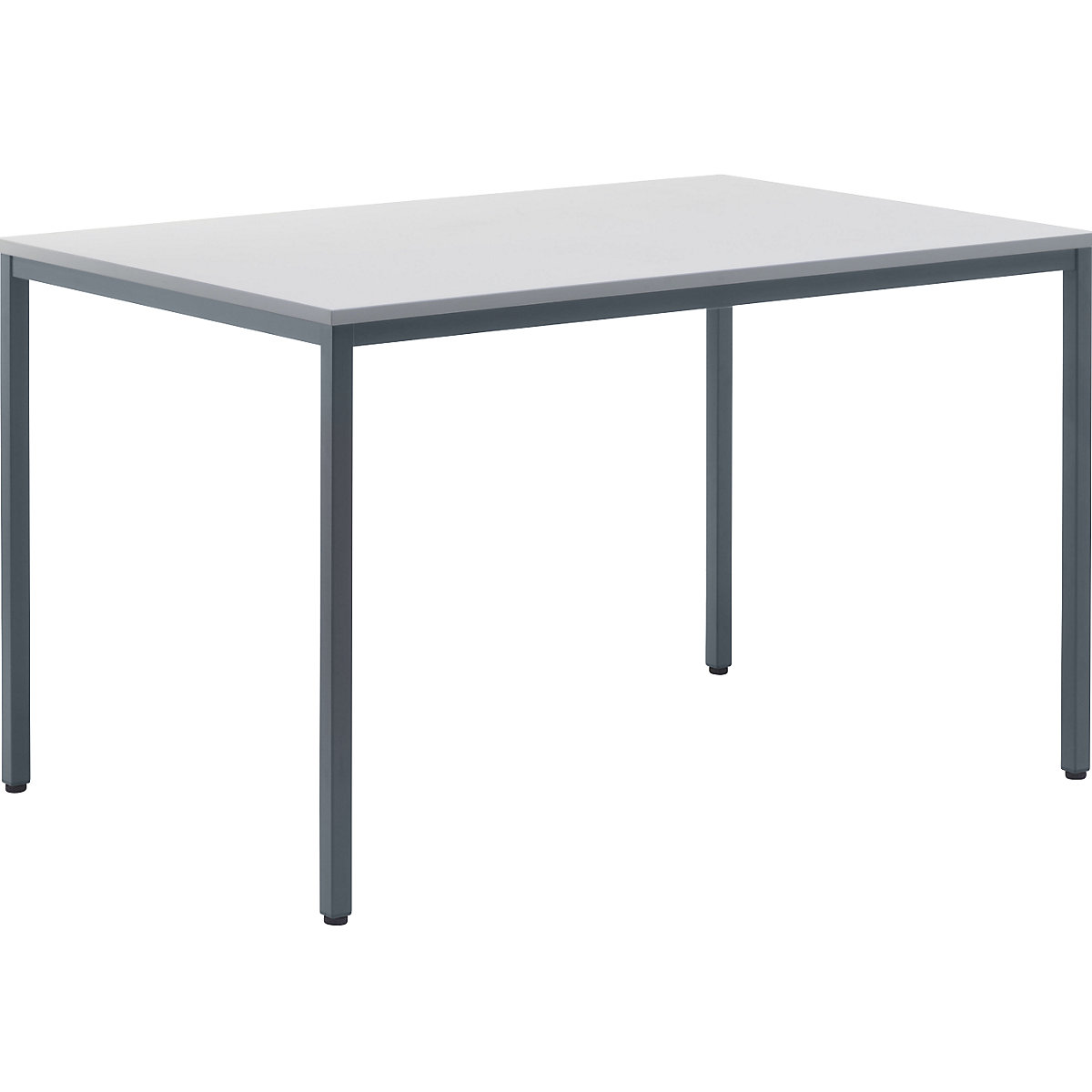 Multifunctionele tafel – eurokraft basic, h x b x d = 720 x 1200 x 800 mm, blad lichtgrijs, frame basaltgrijs