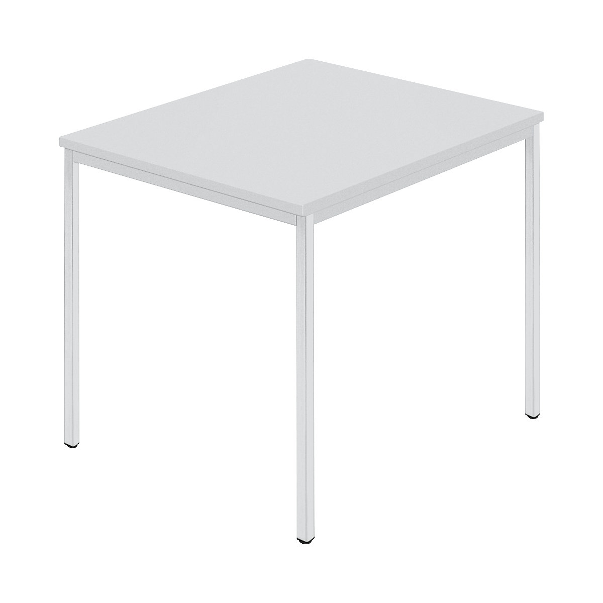 Rechthoekige tafel, vierkante buis met coating, b x d = 800 x 800 mm, grijs / grijs-7