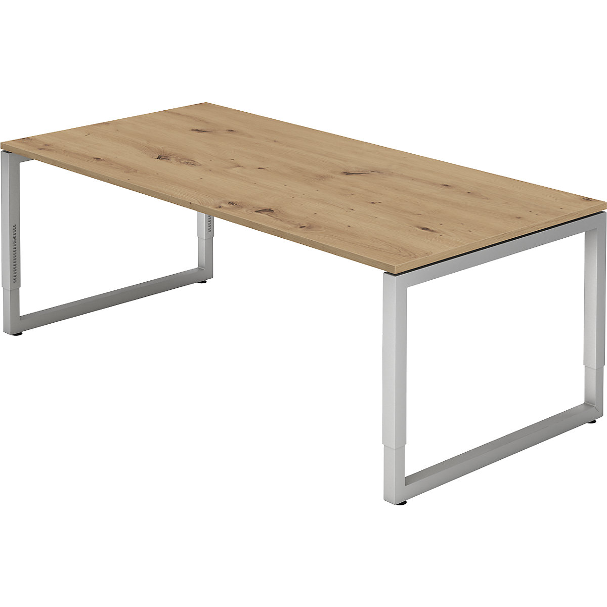 Bureautafel met frame van vierkante staalbuis &ndash; eurokraft pro