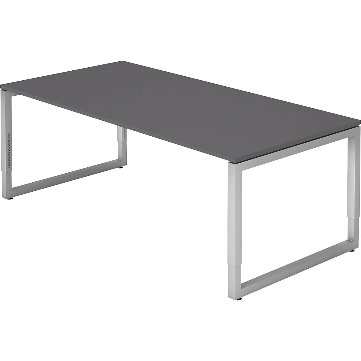 Bureautafel met frame van vierkante staalbuis &ndash; eurokraft pro