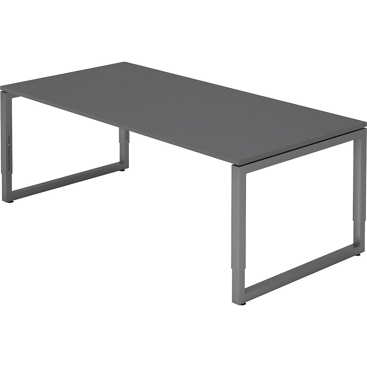 Bureautafel met frame van vierkante staalbuis &ndash; eurokraft pro