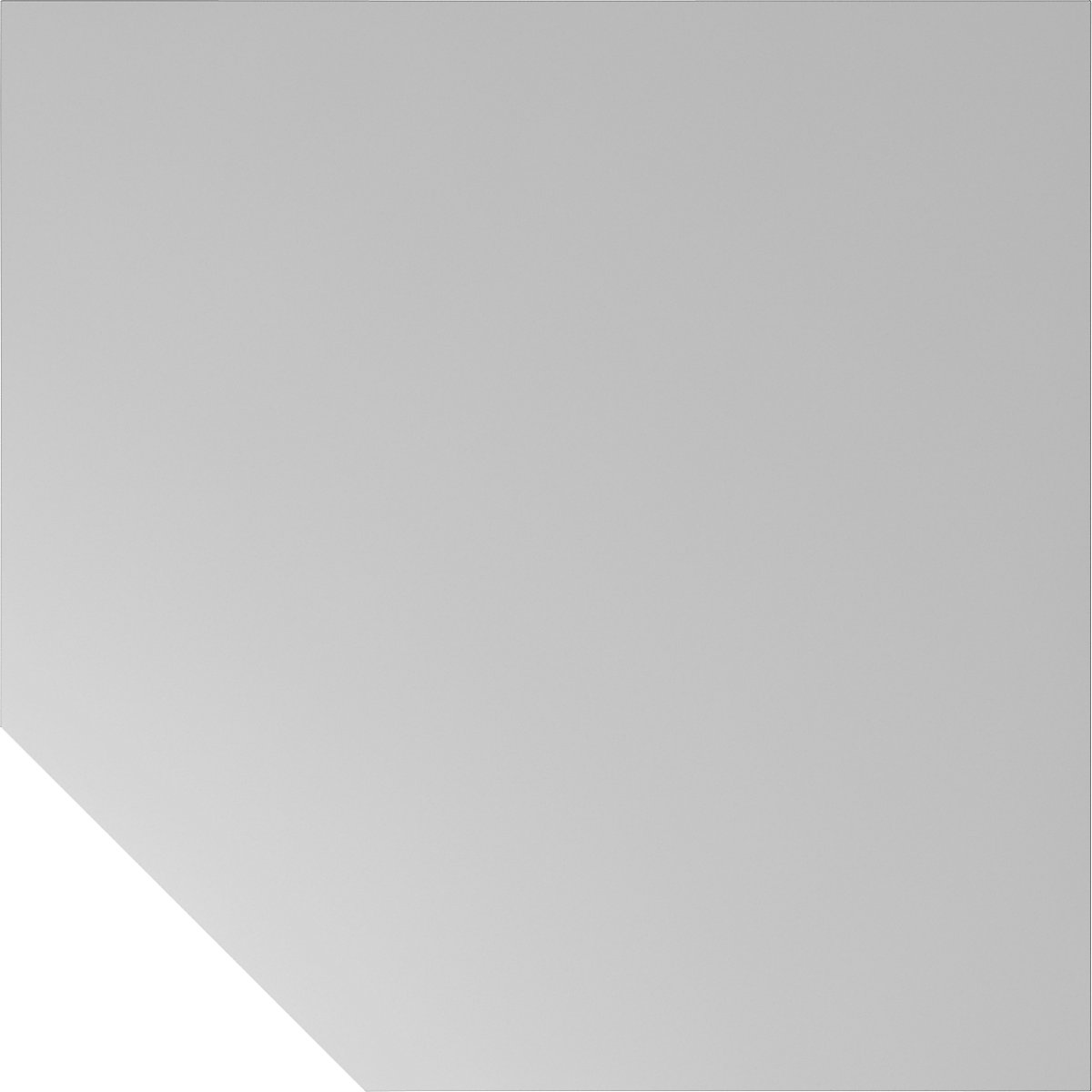 Verbindingsblad VIOLA, hoekblad 1200 x 1200 mm, poot in hoogte verstelbaar, lichtgrijs-6