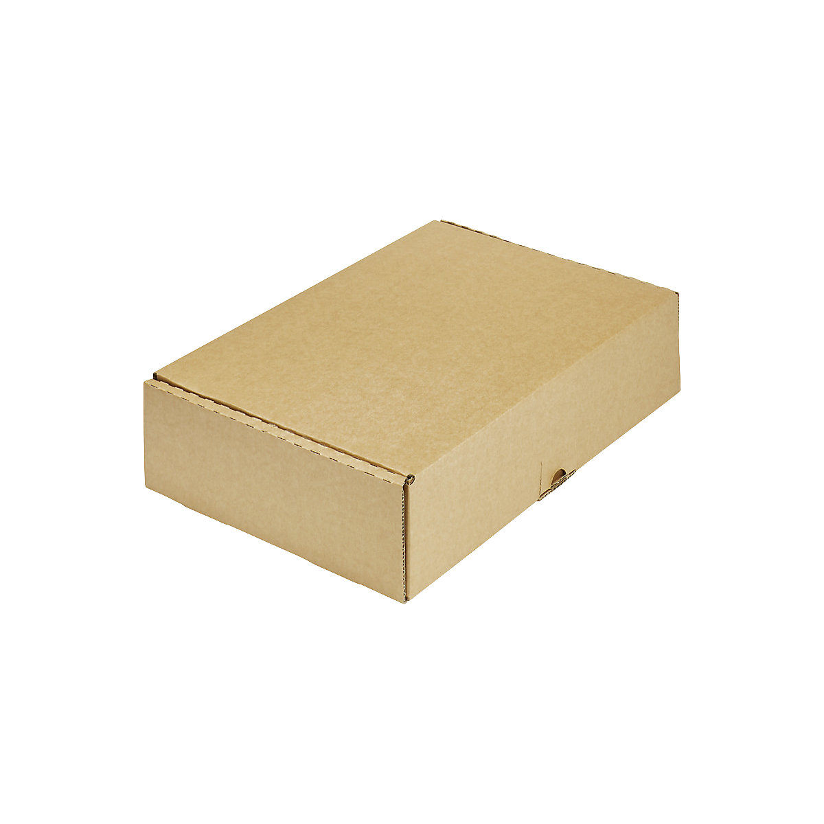 Klappbox, 1-wellig, braun, Innenmaße 130 x 130 x 45 mm, VE 50 Stk, ab 5 VE