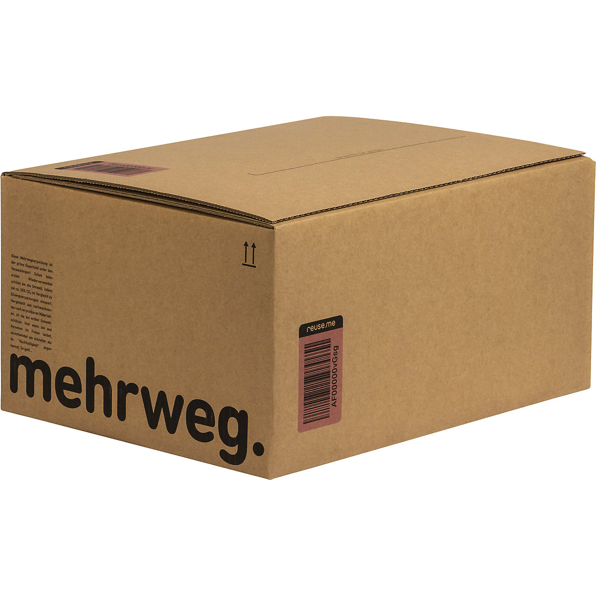 Mehrweg-Automatikkarton ratioform terra, für reuse.me-System, Innenmaße 394 x 294 x 190 mm, VE 10 Stk-3