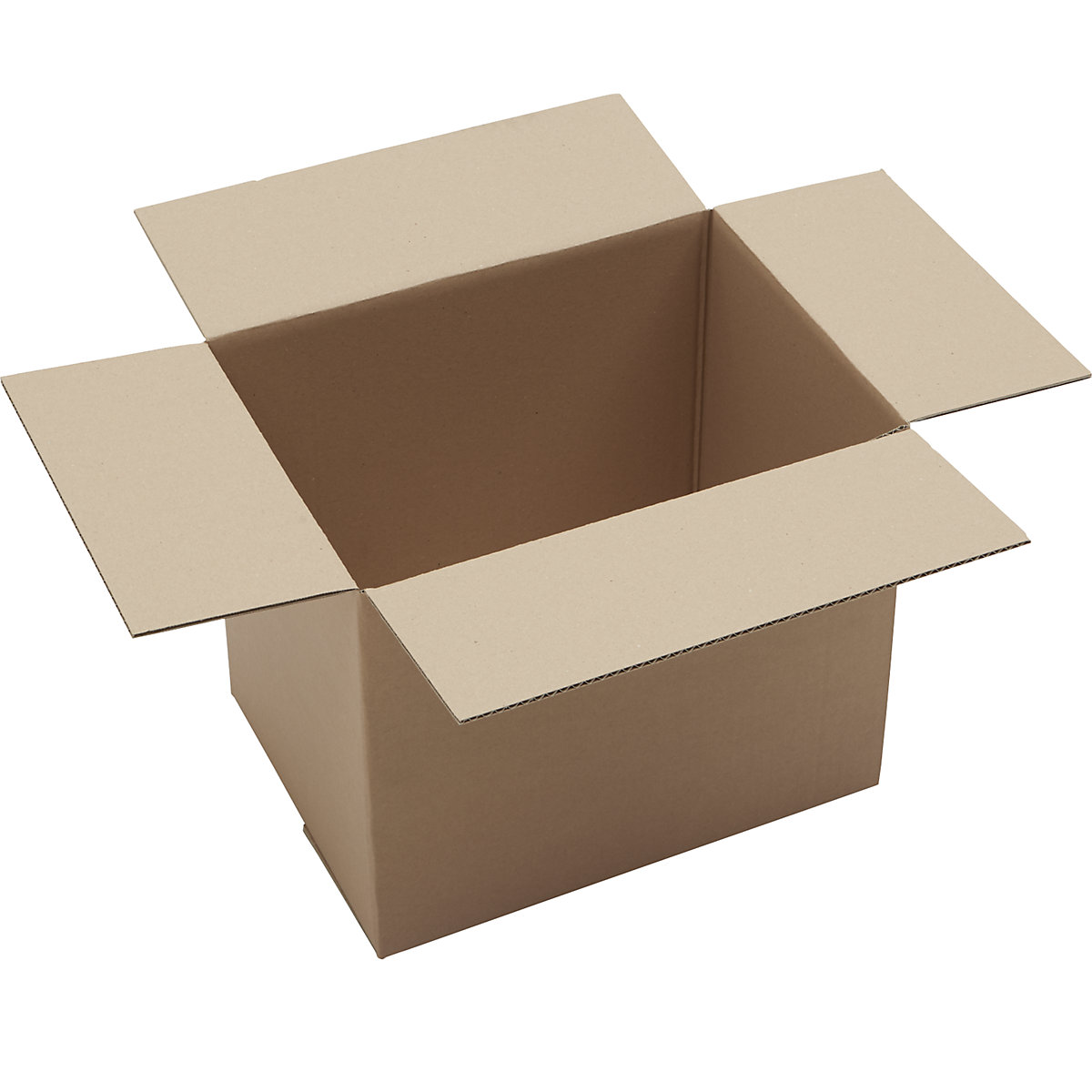Skládací krabice z vlnité lepenky, FEFCO 0201, jednovrstvá, bal.j. 50 ks, vnitřní rozměry 375 x 275 x 300 mm-2
