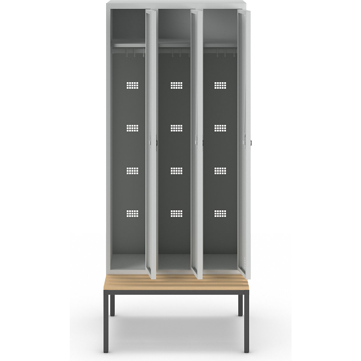 Kledingkast Bremen met zitbank – eurokraft pro (Productafbeelding 3)-2