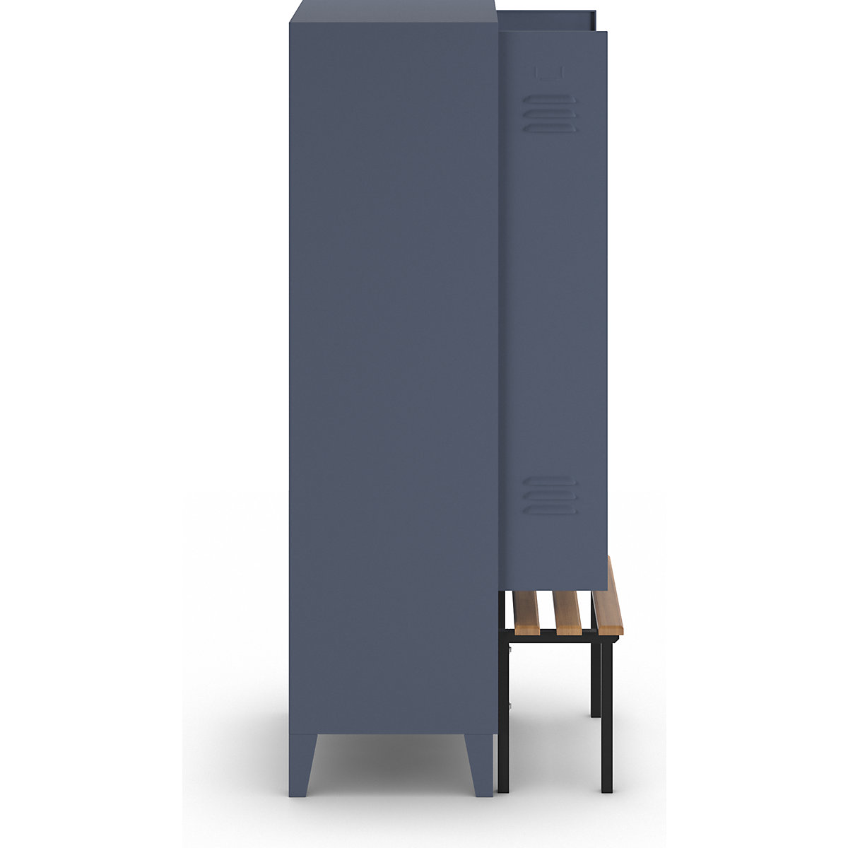 Multifunctionele lockerkast Berlin 2 met zitbank – Wolf (Productafbeelding 4)-3