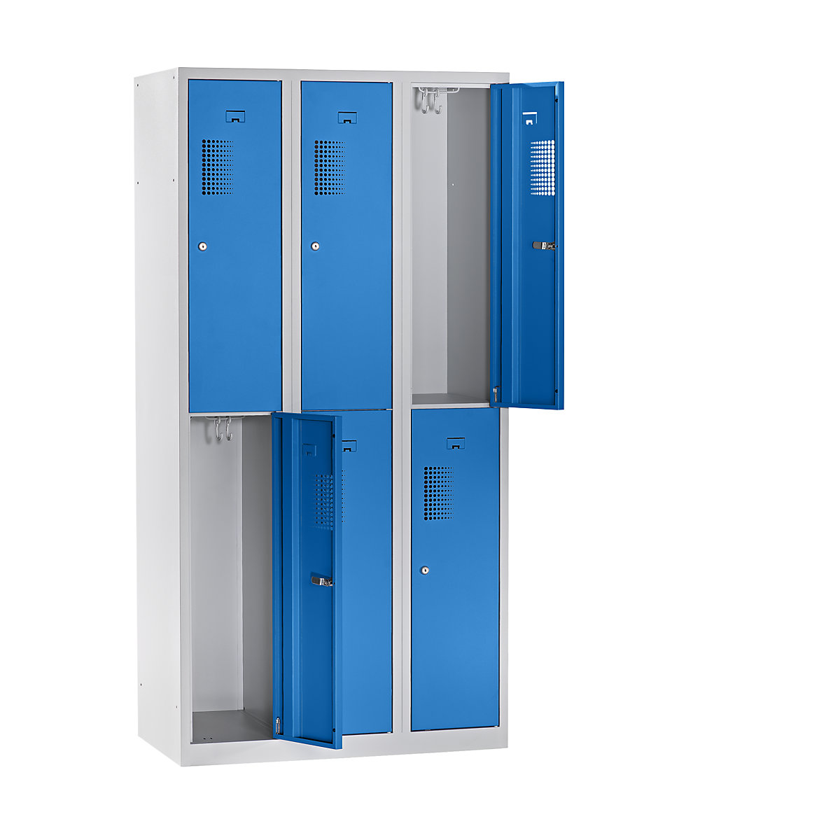 Lockerkast met twee verdiepingen Amsterdam – eurokraft basic (Productafbeelding 3)-2