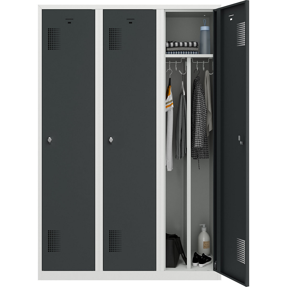 Multifunctionele lockerkast Amsterdam – eurokraft basic (Productafbeelding 5)-4