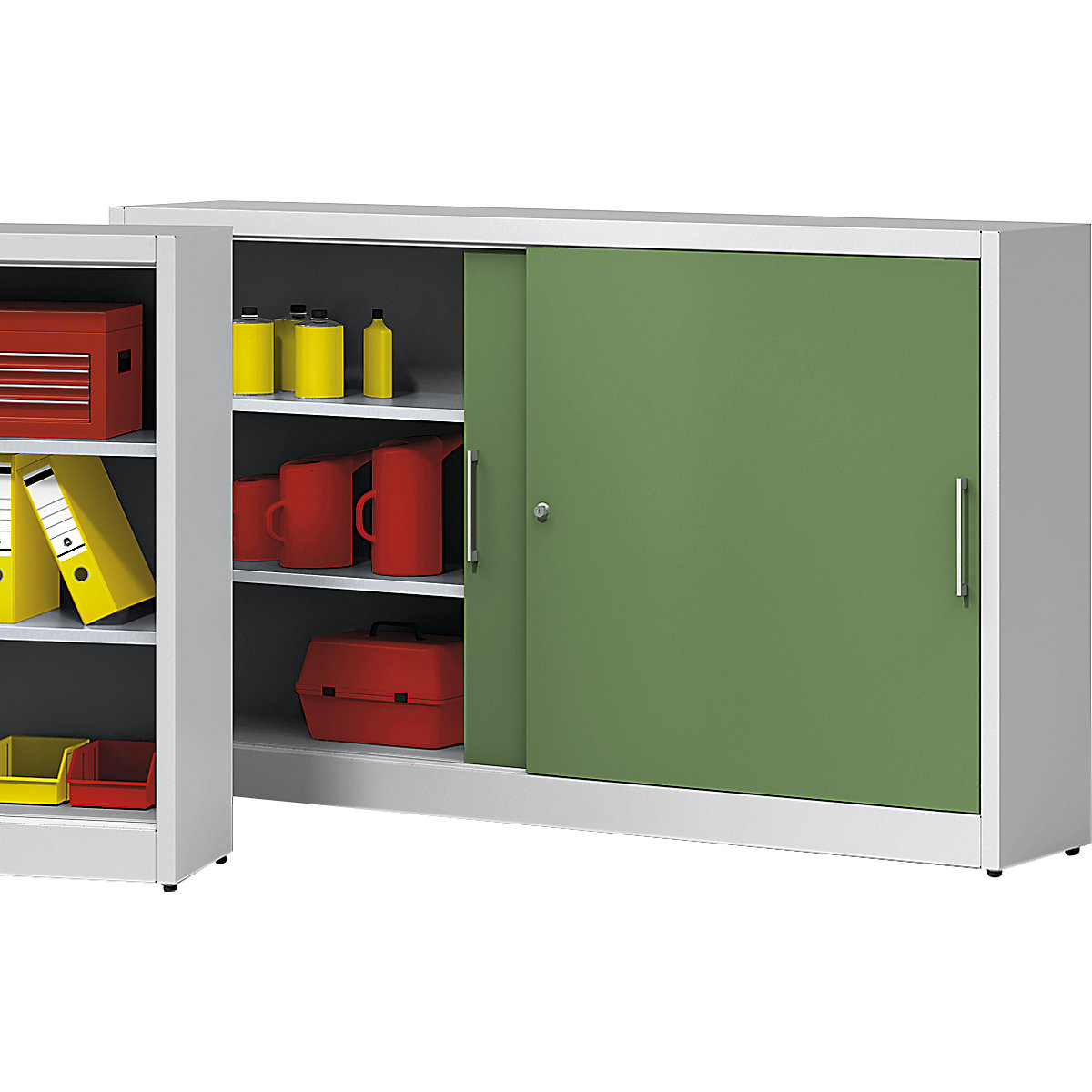 Schuifdeurkast hoogte 1200 mm &ndash; eurokraft pro