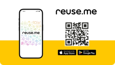 Holen Sie sich gleich die App und profitieren vom Mehrwegsystem reuse.me