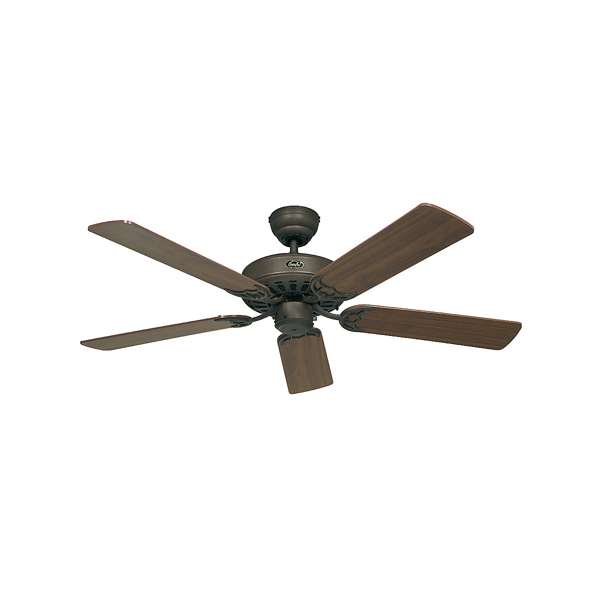 Plafondventilator CLASSIC ROYAL, propellerblad-Ø 1320 mm, notenhout / antiek bruin / brons-4