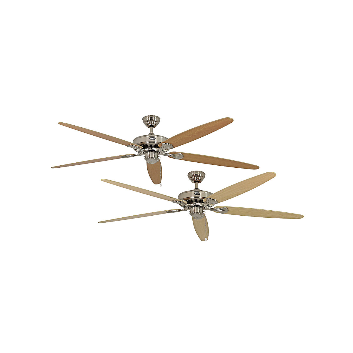 Plafondventilator CLASSIC ROYAL, propellerblad-Ø 1800 mm, ahornhout / beukenhout / geborsteld chroom-2