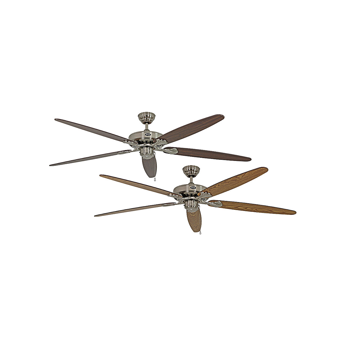 Plafondventilator CLASSIC ROYAL, propellerblad-Ø 1800 mm, antiek eikenhout / notenhout / geborsteld chroom-8