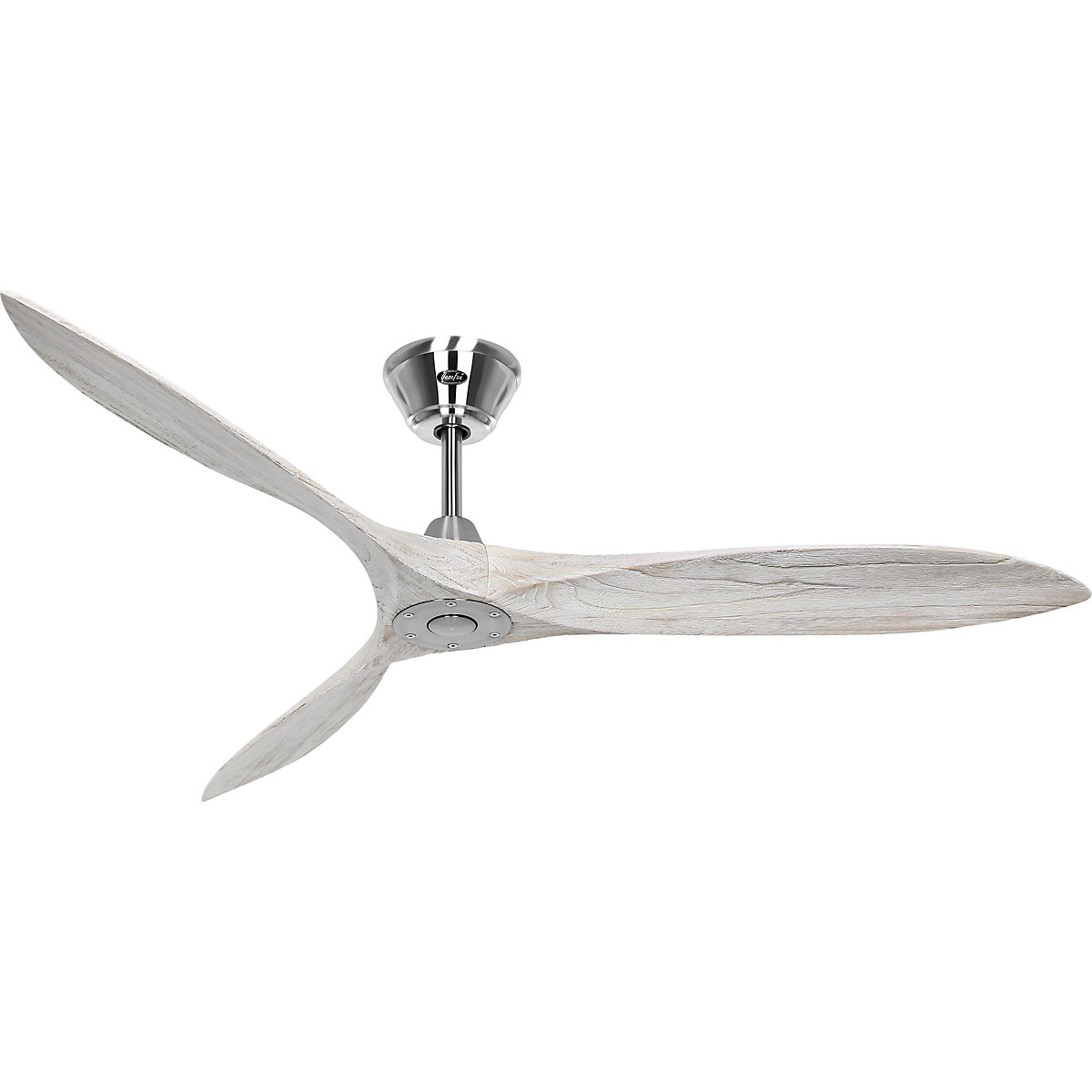 Plafondventilator ECO AIRSCREW, propellerblad-Ø 1520 mm, wit (used look) / chroom