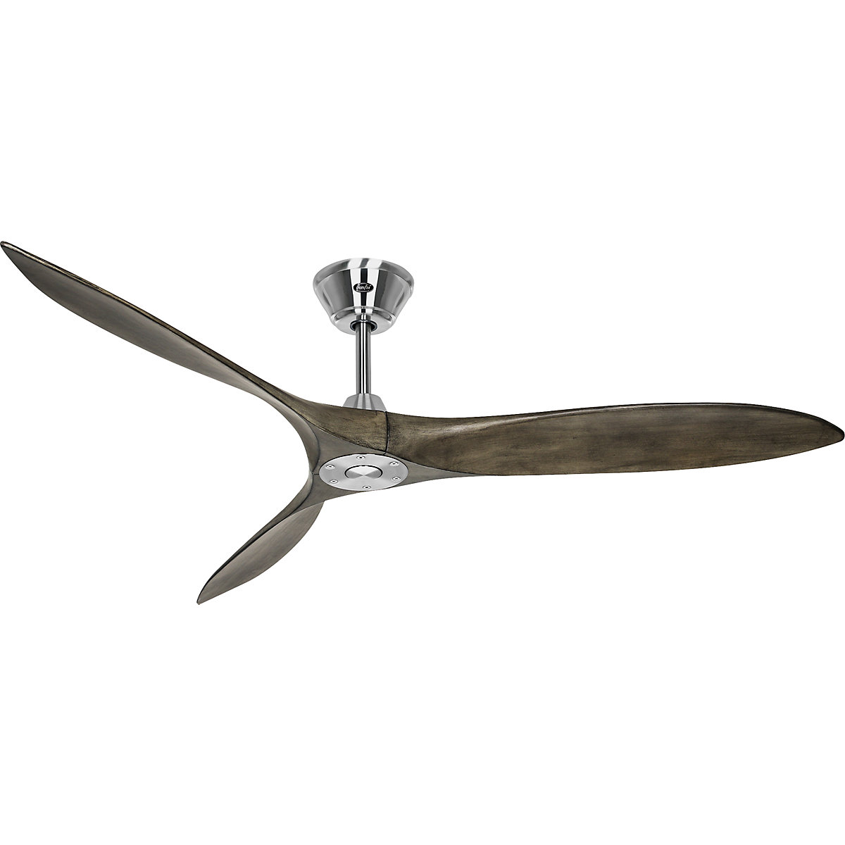 Plafondventilator ECO AIRSCREW, propellerblad-Ø 1520 mm, grijs / chroom